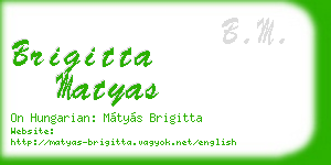 brigitta matyas business card