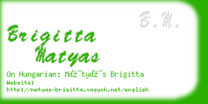 brigitta matyas business card